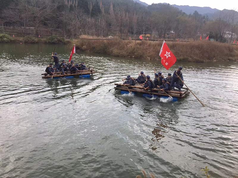 井冈山之行划船比赛